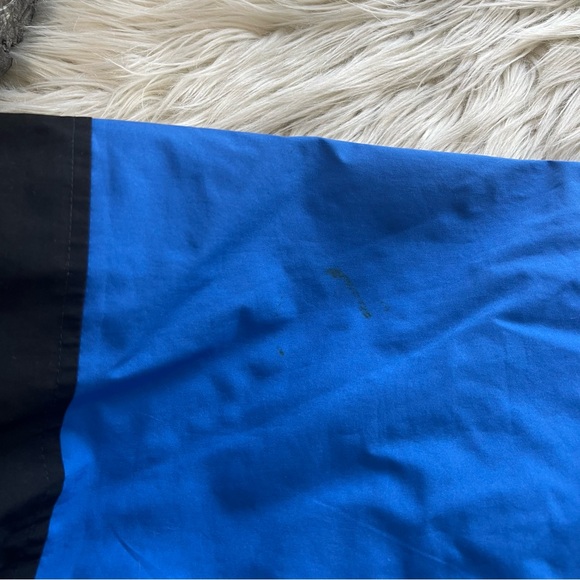 Vintage 90s ASICS Gore Tex Full Zip Windbreaker Jacket Blue Black Retro Size L - Picture 5 of 8